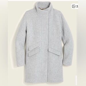J.CREW NWT Cocoon Coat size 0 gray